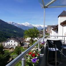 Sun terrace with with to the Ortler