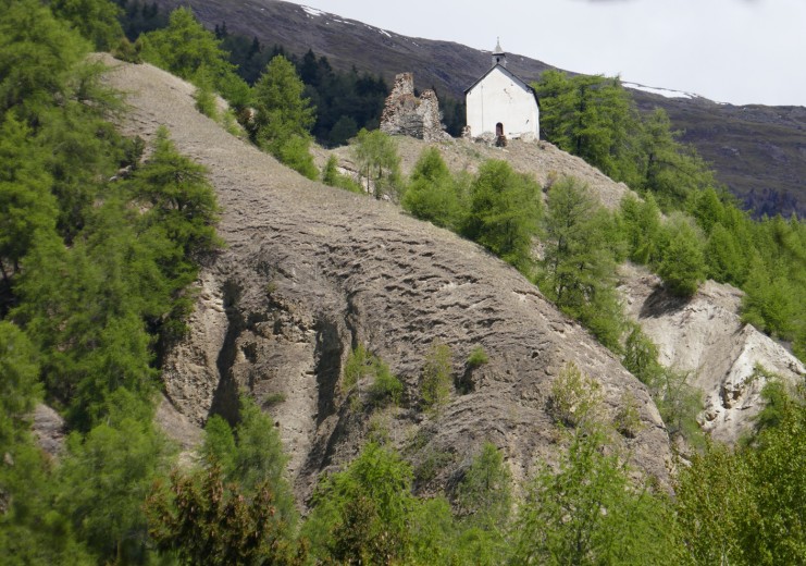 The Obermatsch fortress in springtime