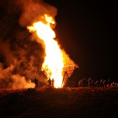 A burning "femenate", this custom goes back to Celtic origins.