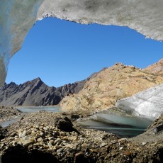 Glacier mouth of Matscher Ferner