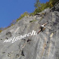 The climbing area in Weißbach