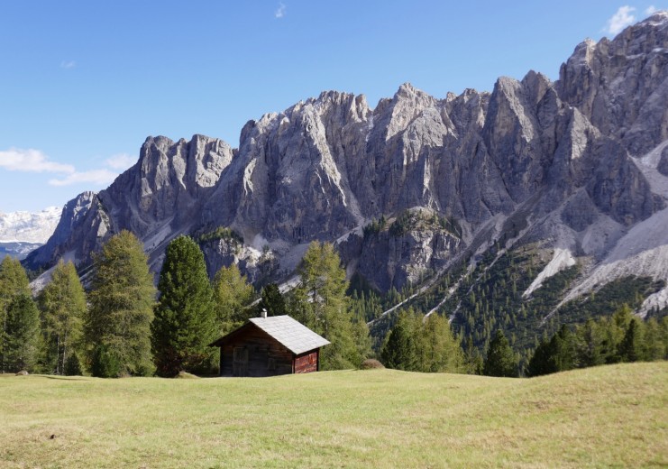 Traditional alpine farms characterise the landscape