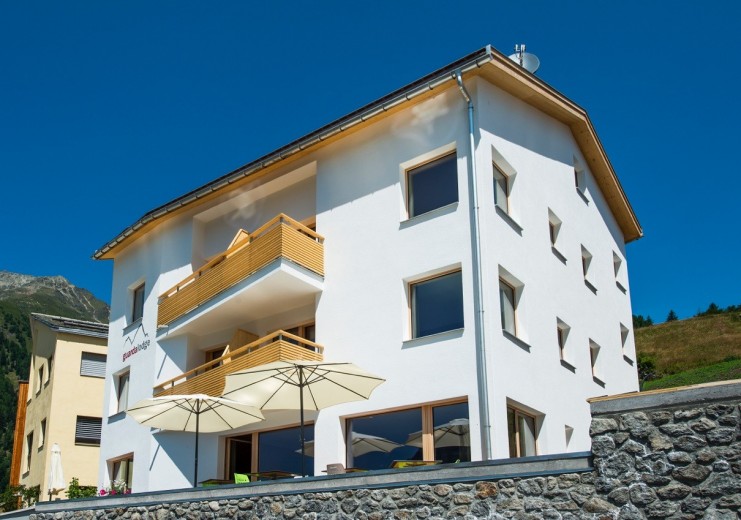 Guarda Lodge in the Engadine model village of Guarda