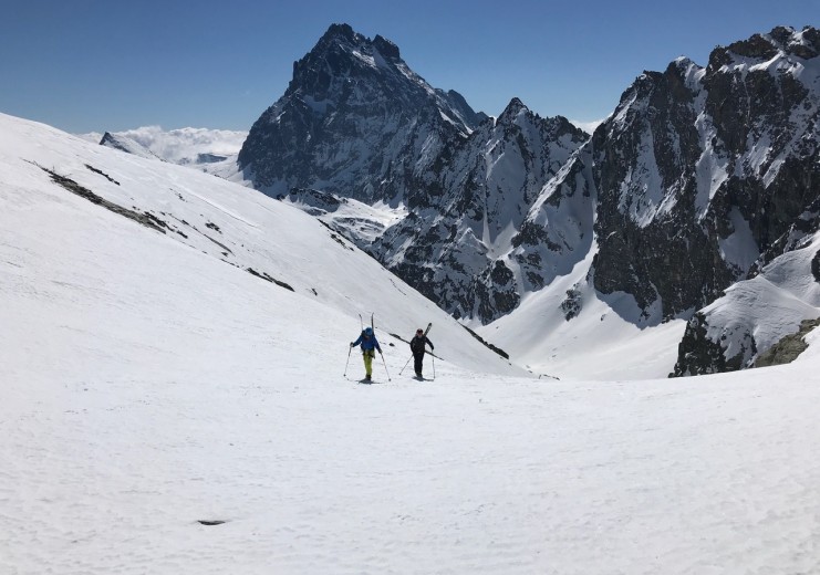 Backcountry-Skiing, ascent to Meidassa